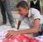 حلب؛ پسری بر جنازه برادرش می‌گرید